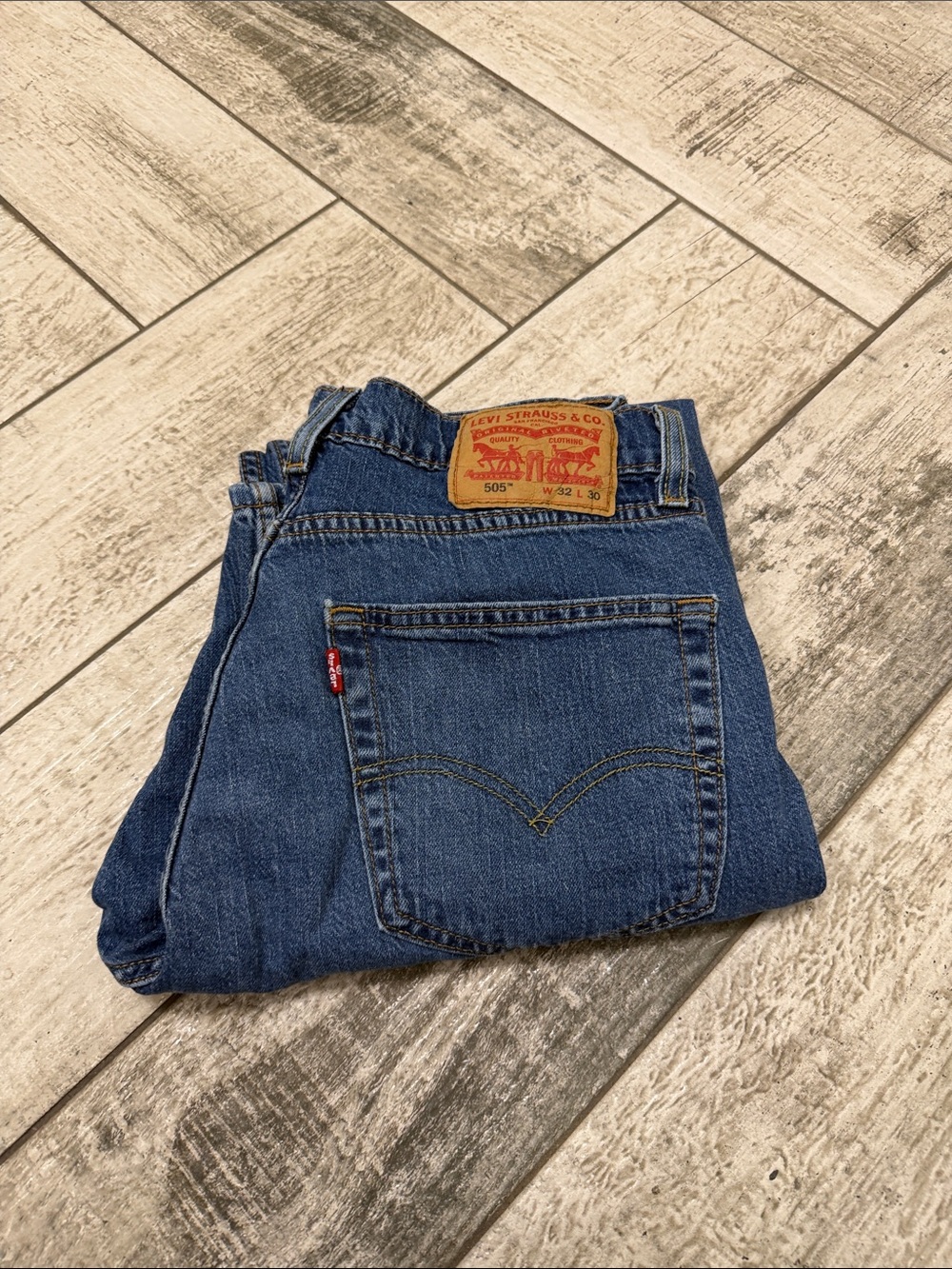 Levi's Men's Straight Jeans in Blue Denim